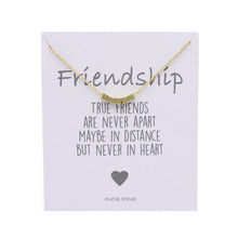 Load image into Gallery viewer, Cube Pendant Necklace on Friendship Wish Card
