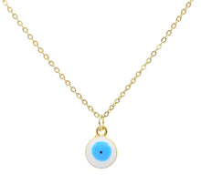 Load image into Gallery viewer, Guardian Angel Necklace Pendant Evil Eye Amulet
