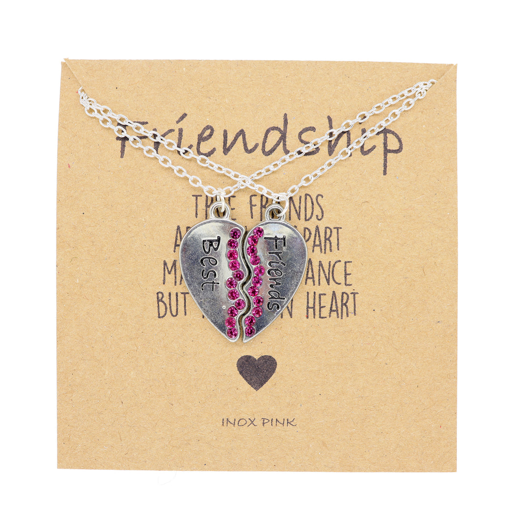 Friendship Pendant Necklace for 2 on Friendship Card