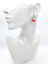 Load image into Gallery viewer, Red Cherry Earrings Drop
