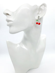 Red Cherry Earrings Drop