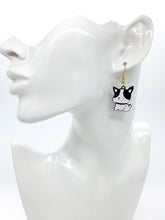 Load image into Gallery viewer, Black Dog Dangle Earrings
