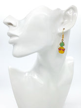 Load image into Gallery viewer, Pineapple Drop Earrings
