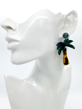 Load image into Gallery viewer, Palm Tree Earrings Acrylic Earrings
