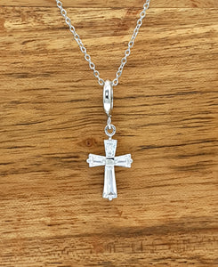 Cross Silver Necklace on Hope Card