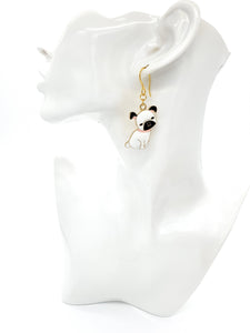 Puppy Dangle Dog Earrings