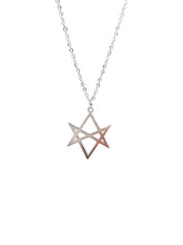 Load image into Gallery viewer, Unicursal Hexagram Necklace
