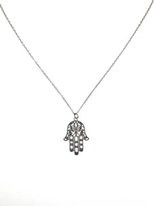 Hamsa Hand Filigree Necklace Pendant