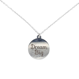 Dream Big Pendant Necklace on Friendship Wish Card