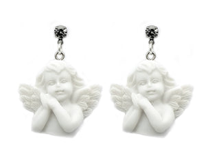 Angel Dangle Resin Earrings