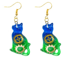 Load image into Gallery viewer, Cat Acrylic Drop Earrings
