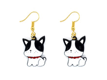 Load image into Gallery viewer, Black Dog Dangle Earrings
