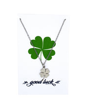 Load image into Gallery viewer, Good Luck Clover Necklace Pendant
