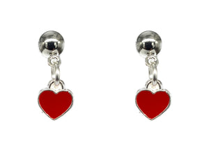 Red Heart Earrings