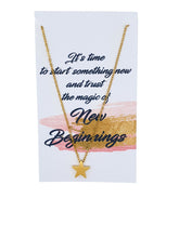 Load image into Gallery viewer, Star Necklace Pendant New Beginnings
