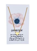 Load image into Gallery viewer, Heart Necklace Pendant for Godmother
