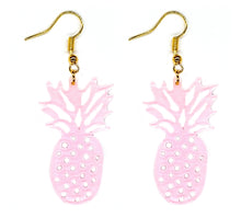 Load image into Gallery viewer, Pineapple Acrylic Drop Earrings
