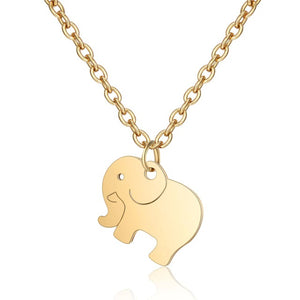 Elephant Pendant Necklace Friendship Wish Card