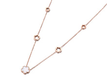 Load image into Gallery viewer, Flower Rose Gold-Tone Stainless Steel Necklace
