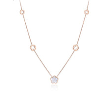 Load image into Gallery viewer, Flower Rose Gold-Tone Stainless Steel Necklace
