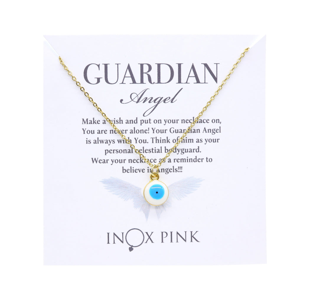 Guardian Angel Necklace Pendant Evil Eye Amulet