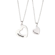 Load image into Gallery viewer, Mother Daughter Two Hearts Necklace Pendant
